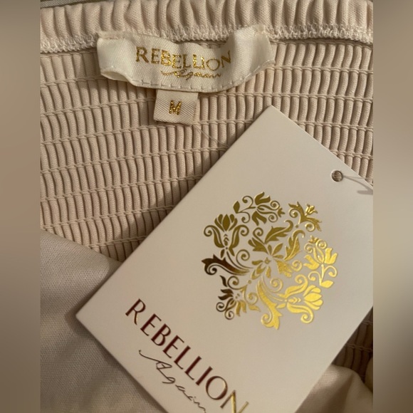 Rebellion Boho knitted Crochet Bralette top coastal cowgirl vibes size Medium - Picture 4 of 8